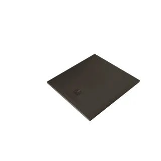 KLUDI-TERRA Duschwanne 90 x 100 H3 cm Abflussabdeckung inklusive Mattschwarz 09DW0839