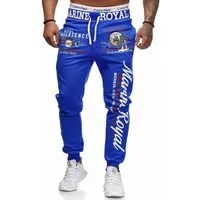 L.gonline Jogginghose Herren JoggingHOSE lang, Trainingshose Baumwolle, Sporthose mit (Sweatpants, 1-tlg) mit elastischem Bund
