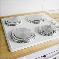Haushalt International Herd-Abdeckplatte Gasherdabdeckung Abdeckplatten 2 Größen 4er Set, Edelstahl, (Set, 4 tlg., Packung), Edelstahl, Ø 21cm, Ø 17,5cm, Silber