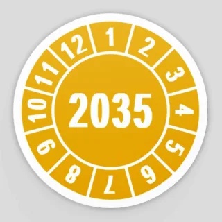 Prüfplakette Jahresprüfplakette 2035