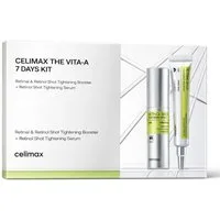 celimax Hautpflege-Set The Vita-A 7 Days Kit Retinal & Retinol – Vita-A Retinal Shot Tightening Booster + Retinol Shot Tightening Serum – Korean Anti-, Aging Serum Set gegen Falten & Poren – 7 Tage Pflegekur