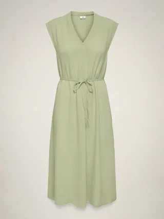 JDY - JDYDIVYA LIFE S/L MIDI DRESS WVN DIA Lint - Gr. - XS