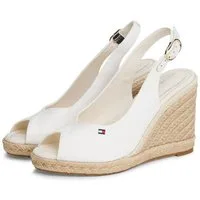 Tommy Hilfiger FLAG HIGH WEDGE ESPAD SLINGBACK High-Heel-Sandalette Keilsandalette, Sommerschuh, verstellbarer Schnalle in schmaler Form