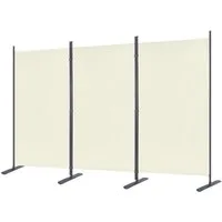 FIVMEN Paravent Raumteiler Klappbar Freistehend Stellwand Sichtschutzwand, Verstellbar Raumteiler Innen und Außenbereich für Büros, Garten Balkon