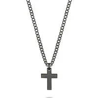 s.Oliver Silberkette S.Oliver Herren-Kette Edelstahl Kreuz