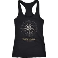 Neverless Tanktop Damen Tank-Top Kompass Windrose Navigator Segeln Racerback Slim Fit