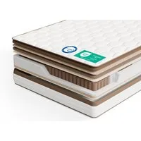 Taschenfederkernmatratze 7-Zonen Taschenfederkernmatratze Luxusmatratze – OEKO-TEX®, ROYGBIV, 25 cm hoch, Atmungsaktive Matratze mit Randverstärkung & schallschluckenden Federn