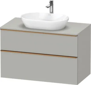 Duravit D-Neo Konsolenwaschtischunterbau wandhängend Betongrau Matt 1000x550x664 mm - DE496800407000 DE4968004070000