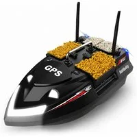 Tekoo RC-Boot GPS Futterboot mit Fischfinder, 500m Reichweite, 2x12000mAh (Set), 160 GPS-Wegpunkte, 500m Reichweite, 3kg Ladekapazität