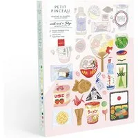 La Petite Epicerie Malen nach Zahlen Set Kinder & Erwachsene Kreatives Malen mit Pinsel und Farben
