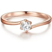Trilani Silberring roségold, Zirkonia