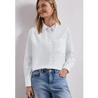 STREET ONE Langarmbluse mit Hemdkragen aus Twill