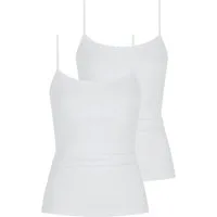 Mey Unterhemd Superfine Organic (2er Pack) feine Träger, Baumwollmischung, Single Jersey, atmungsaktiv