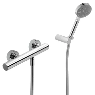 Tres Einhebel Brausemischer Anti Kalk Handbrause Einstellbarer Brausehalter , 06116701 06116701