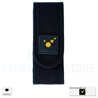 Rettungsmesser-Holster | tee-uu | TOOL | geeignet für Messer bis zu 13 x 5 x 2,5cm | verstärkter Boden | Elastikfächer seitlich | Lasche mit Klett