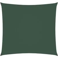 vidaXL Sonnensegel Sonnensegel Oxford-Gewebe Quadratisch 3,6x3,6 m Dunkelgrün, (1-tlg)