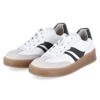 Gabor Low Sneaker  Weiß - Gr. 37 -  Leder und Textil