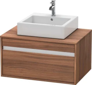 Duravit Ketho Konsolenwaschtischunterbau wandhängend Nussbaum Matt 800x550x426 mm - KT669407979 KT669407979