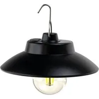 LUXULA LED Solarleuchte LUXULA LED Solar-Hängeleuchte 200 lm warmweiß schwarz, Warmweiß
