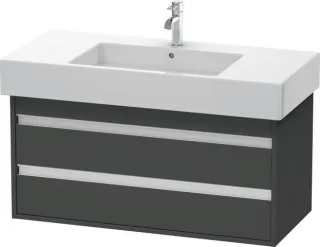 Duravit Ketho Waschtischunterbau wandhängend Graphit Matt 1000x455x480 mm - KT664104949 KT664104949
