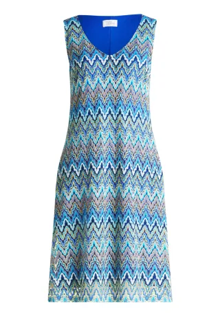 Robe Légère - Sommerkleid blau/grün - Gr. - 42