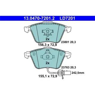 ATE Ceramic Bremsbel?ge vorne Audi A4 A6 A8 Seat Exeo