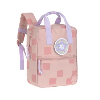 Lässig Kindergartenrucksack Square Pattern Party Rosa