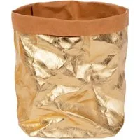 ONVAYA Aufbewahrungskorb Gold, Krempelbox, Dekobox, Geschenkbox waschbar