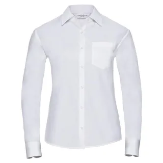 Russell Collection - "Classic" Hemd Pflegeleicht für Damen Langärmlig ()