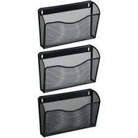 relaxdays Zeitungsständer Zeitschriftenhalter Wand 3er Set (3 St., 3er Set)