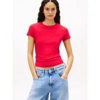 Tommy Jeans Kurzarmshirt TJW SLIM C-NECK TEE mit Logo-Stickerei