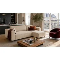 MARPUR Ecksofa RIO, Cordstoff, Bettfunktion und Bettkasten
