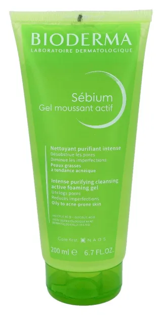 Bioderma Sebium Gel Moussant Actif Foaming Gel.