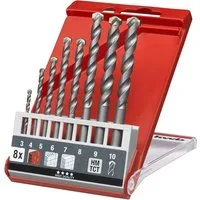 kwb Bohrer- und Bit-Set HM-Betonbohr. Kass.3-10, 8-tlg, HM-Betonbohr. Kass.3-10, 8-tlg