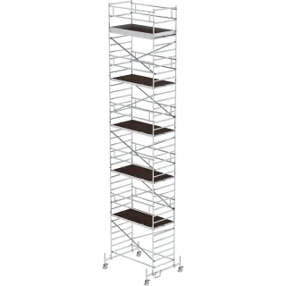 Munk Rollgerüst 1,35 x 2,45 m mit Fahrbalken & Doppel-Plattform - 174036