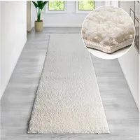 Bruno Banani Läufer Shaggy Soft, rechteckig, Höhe: 30 mm, Läufer, Brücke, gewebt, Uni-Farben, besonders weich