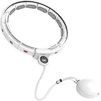 POPOLIC Hula-Hoop-Reifen Smart Hula Hoop mit 20 Segments,360° Massage, Leiser Bauchmuskelring, Abnehmbarer Hula-Hoop-Reifen, Fitnessgerät für entspanntes Training