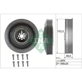 INA Riemenscheibensatz f?r Kurbelwelle Audi A4 A5 A6 A7 A8 Q5 Q7 VW Phaeton Touareg