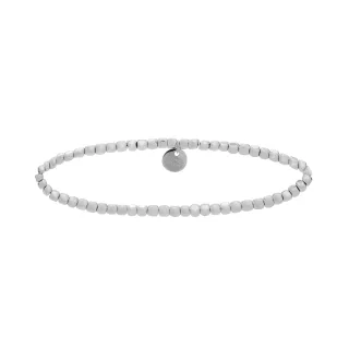 Luxenter Armband aus 925er Sterlingsilber mit Hämatit, rhodiniert – Berhew