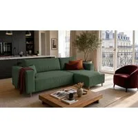 MARPUR Ecksofa RIO, Cordstoff, Bettfunktion und Bettkasten