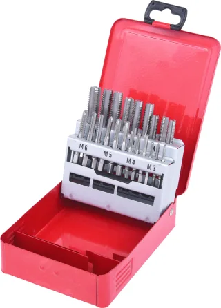 KS Tools HSS Handgewindebohrer-Satz M, Stahlblechkassette 21-tlgM3-M12 - 336.0621