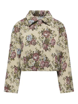 JDY - JDYFLOLA L/S JACQUARD JACKET WVN Crème Brûlée - Gr. - S
