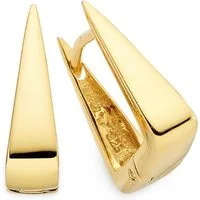 Bruno Banani Paar Creolen Schmuck Geschenk Ohrschmuck gelbgoldfarbem vergoldet konisch