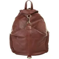 Piké Cityrucksack, echt Leder, Made in Italy