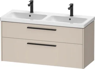 Duravit D-Code Waschtischunterschrank wandhängend Schubk. 2, für Doppelwaschtisch  DC46740BD910000
