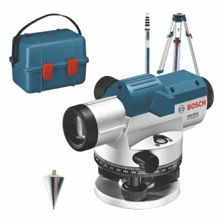 Bosch Optisches Nivelliergerät GOL 20 G, mit Baustativ BT160, Messstab GR 500 - 0601068403