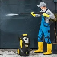 Outsunny Hochdruckreiniger mit Aluminiumpumpe, 135 bar Maximaldruck, 1800W Leistung, 540 L/h, Druck max: 135 bar, 1800 W, Fördermenge max: 540 l/h, (Druckreiniger, 1 tlg., pressure washer), für Auto Terrasse Garten