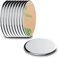 ECENCE Magnet Neodym Klebe-Magnete 10x selbstklebend Magnet rund (10-St)