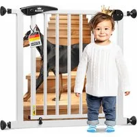 KIDIZ Türschutzgitter, auch als Schutzgitter für Treppen, Auto Close, Kinder Treppengitter