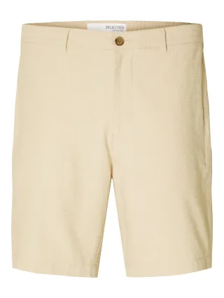 SELECTED MEN - SLHREGULAR-KARL SEERSUCKER SHORTS NOOS oatmeal - Gr. - XXL